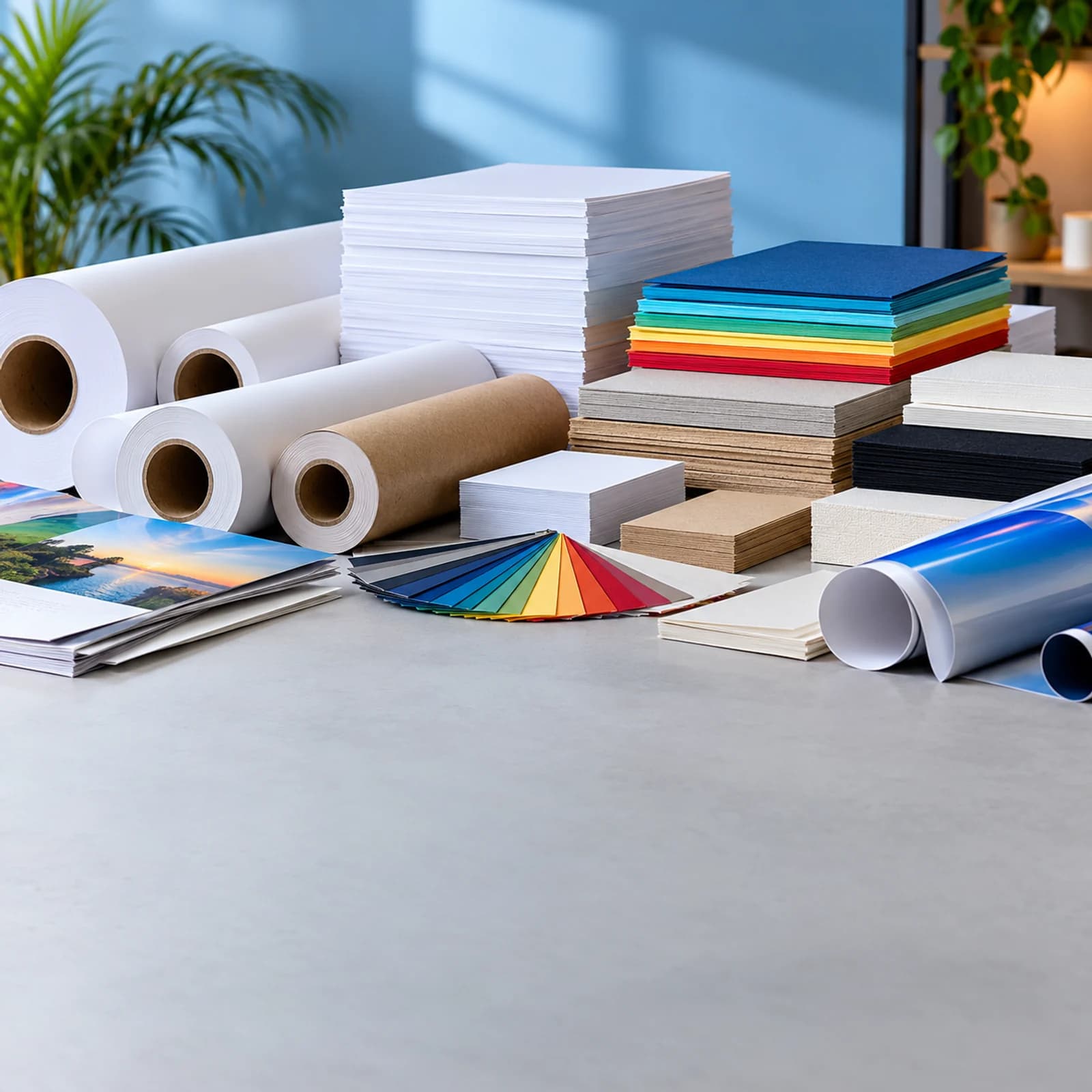 Paper stocks and printing materials